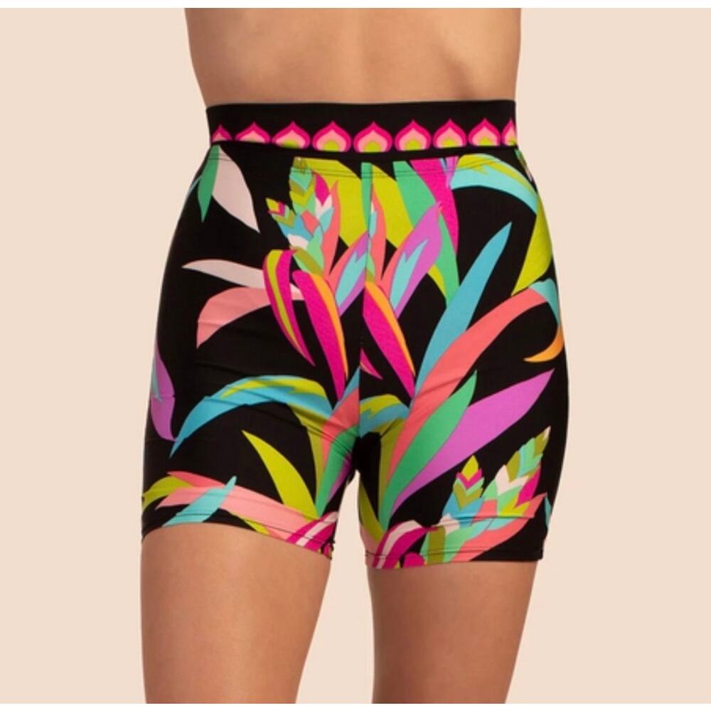 Trina Turk Swim & Spa Collection Tropical Print Swim Shorts XS NWT